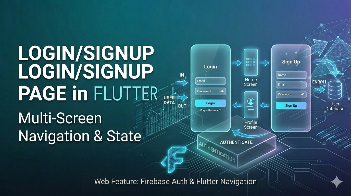 MAD LAB 02: Login/SignUp Page in Flutter – Complete Authentication UI with Validation & Navigation